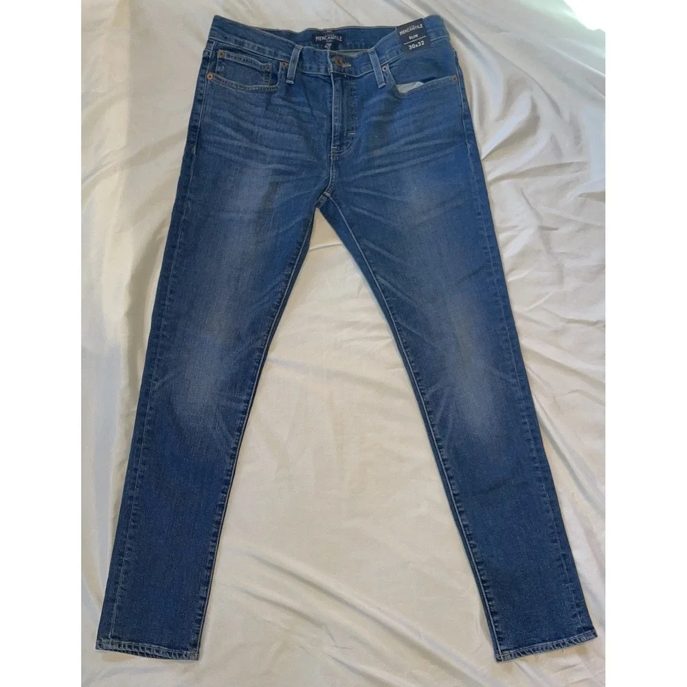 J. Crew Mercantile Flex Slim Jeans Mens 30x32 Blue K7751